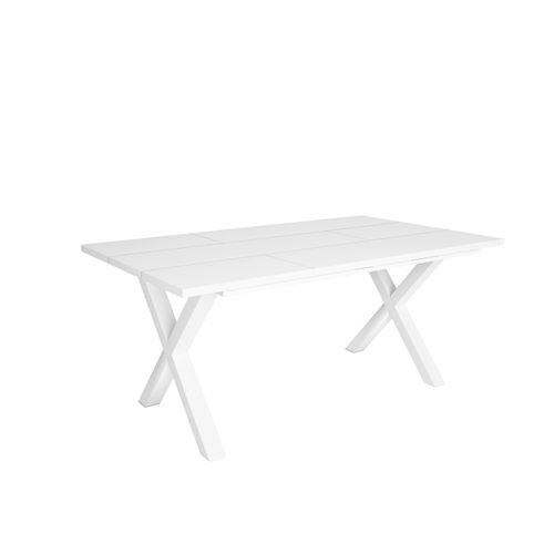 Esstische, 8 gäste, 167x90x75cm, Robust und stabil, Weiß, Industrielles Stil