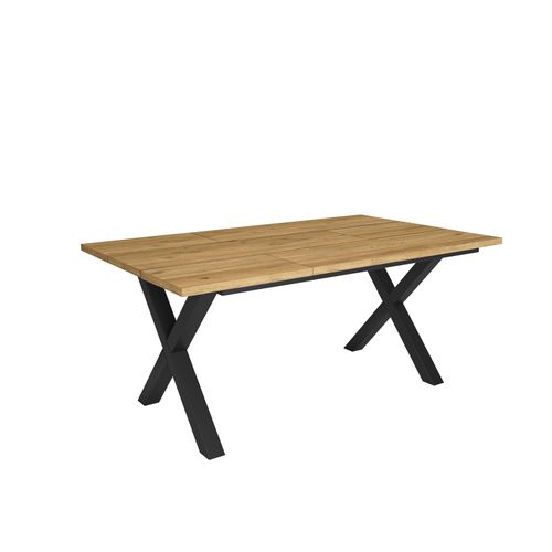 Esstische, 8 gäste, 167x90x75cm, Robust und stabil, Eiche, Industrielles Stil