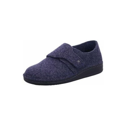 Finn Comfort Filzmoos Herrenhausschuh, Darkblue, Wollfilz, Wechselfußbett - Haus - hüttenschuhe Herren Hausschuhe, Blau