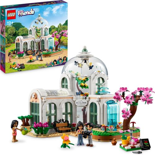 LEGO 41757 Friends Botanischer Garten Modell-Bausatz, Gewächshaus Spiel-Set mit Blumen und Pflanzen, dekoratives Geschenk für Mädchen und Jungen ab 12 Jahren und Teenager, 2023 Kollektion