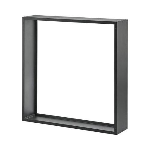 Kaminholzregal Firewood schwarz 155x155x35 cm