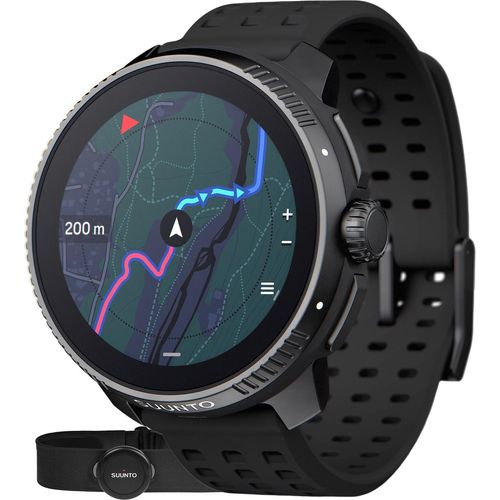 Suunto Sportuhr Suunto Race All Black + HR Gürtel Herren/Frauen Suunto-SS050929000HR