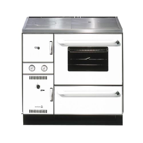 Wamsler wasserf. Küchenofen | K 148 | 23 kW | Weiß | Rauchrohr links