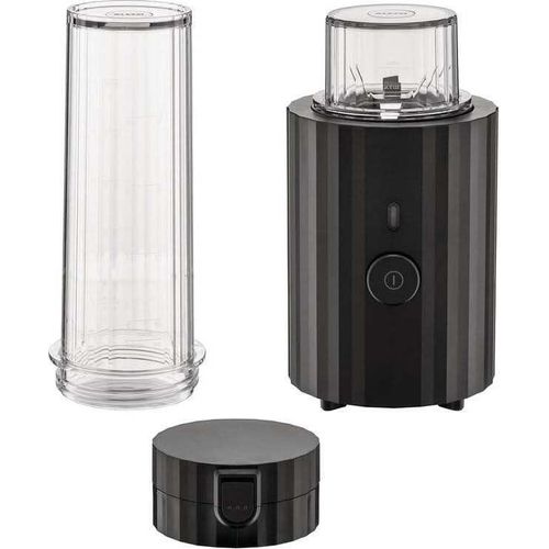 Alessi Smoothie Blender Plissee - Schwarz - 380 W - von Michele De Lucchi - MDL17 B