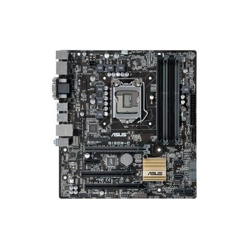 Asus B150M-C/CSM Desktop-Mainboard - Intel Chipsatz - Socket H4 LGA-1151 - Micro ATX - 1 x Prozessor-Support - 64 GB DDR4 SDRAM Maximaler Arbeitsspeicher (RAM) - 2,13 GHz Memory Speed Supported - DIMM, UDIMM - 4 x Memory Slots - Serial ATA/600 Steuerung - CPU-abhängiges Video - HDMI - Intel - 7.1 Audio Channels - Gigabit Ethernet - 1 x PCI Express x1 Slots - 2 x PCI Express x16 Slots - 6 x USB Por
