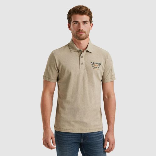 Poloshirt PME LEGEND, Herren, Gr. XL, weiß (weiß pepper), Piquu00e9, Obermaterial: 100% Baumwolle, unifarben, casual, Kurzarm, Shirts
