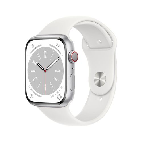 Apple Watch Series 8 OLED 45 mm 4G Silber GPS