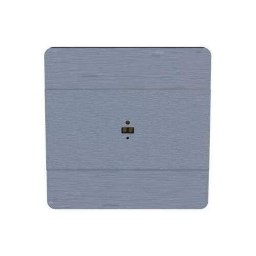 Laser-Distanzsensor DRL-60-12 in Aluminiumfarbe für Ø60-Box, zur Steuerung der Beleuchtung auf Treppen und Fluren, DRL-60-12