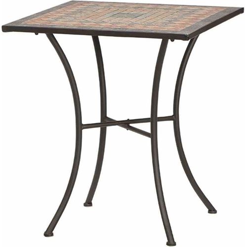 Gartentisch ></noscript>Prato< in matt schwarz, mehrfarbig - 64x69,5x64 (BxHxT)