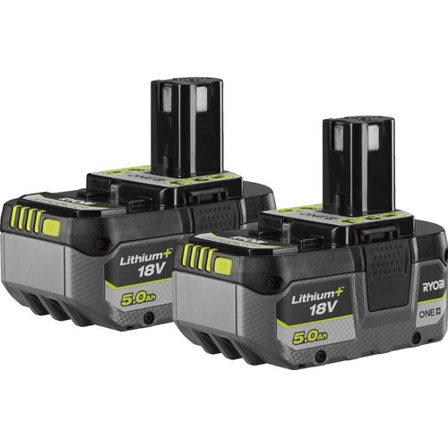 RYOBI – 18 Volt ONE+ 5,0 Ah Lithium-Ionen-Akku – kompatibel mit allen 18 V ONE+ Werkzeugen und 100 % abwärtskompatibel – hohe Haltbarkeit und Leistung – RB1850X