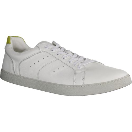 Groundies Universe Herrenschuhe, Barfußsneaker, Leder, Weiß/Gelb - Kategorien Groundies Marken Groundies Sneaker, Weiß, leder