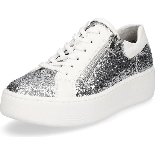 Waldläufer Damen Sneaker Nicky silber weiß Glitzer 8