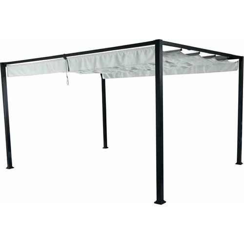 Pavillon ></noscript>Sky< in anthrazit, Aluminium, Stahl, Polyester - 400x223x300cm (BxHxT)