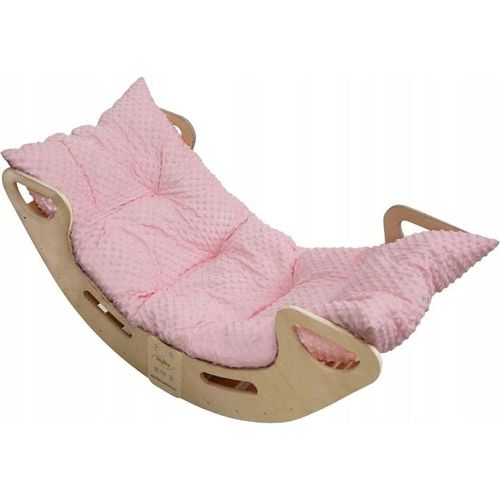 Skyline Holz Kletterbogen Klettergerüste Kletterdreieck Baby Kletterwippe Holzbogen für Kinder Montessori Lack Klappbar, mod.A, 110x51x48cm, Rose