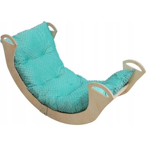 Skyline Holz Kletterbogen Klettergerüste Kletterdreieck Baby Kletterwippe Holzbogen für Kinder Montessori Lack Klappbar, mod.C, 98x46x49cm, Mintze