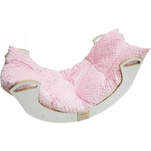 Skyline Kletterbogen Klettergerüste Kletterdreieck Baby Kletterwippe Holzbogen für Kinder Montessori Lack Klappbar Weiß, mod.C, 85x43x42cm, Rose