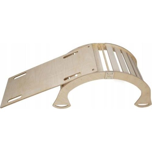 Skyline Kletterbogen Klettergerüste Kletterdreieck Baby Kletterwippe Holzbogen für Kinder Montessori Klappbar Rutsche, mod.C, 85x43x42cm, Hölzern
