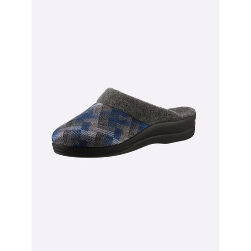 Hausschuh CASUAL LOOKS, Damen, Gr. 38, blau (jeansblau), Textil, modisch, Schuhe