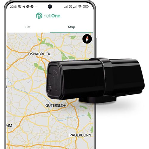 Tracker GPS Basic notiOne®, Auto GPS Ortungschip für Motorräder, Fahrräder, Kinder, Mini-Tracker ohne ABO
