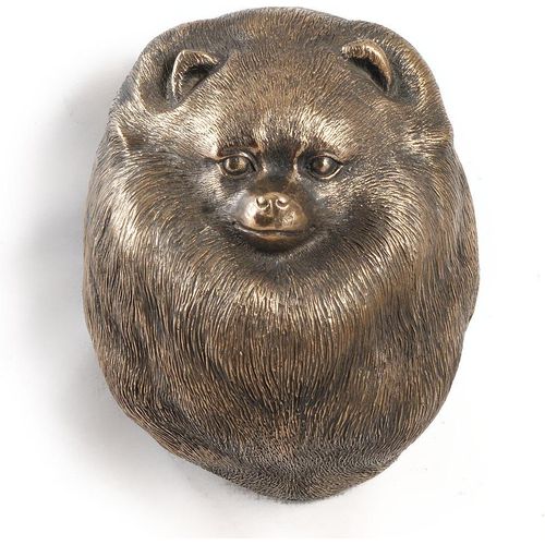 Pomeranian, Pommer, Pommerlo, Zwergspitz - Hundestatue, hängende Büste, einzigartige Dekoration für Hundeliebhaber der Marke Art-Dog