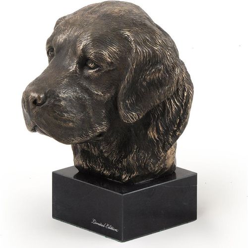 Golden Retriever - Hundestatue, Büste auf Steinsockel, Skulptur, Trophäe für Hundeausstellung der Marke Art-Dog