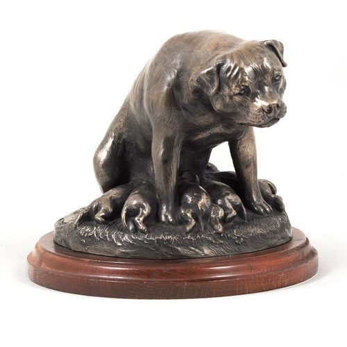 Rottweiler II - Hundestatue, Figur für Büro, Trophäe für Hundeausstellung von Art-Dog brand
