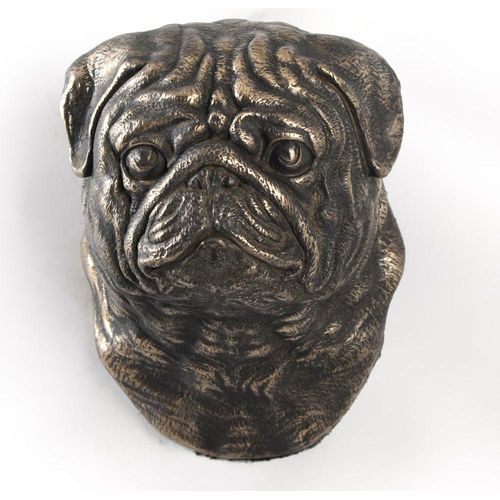 Mops, Pug, Carlin, Carlino, Doguillo - Hundestatue, hängende Büste, einzigartige Dekoration für Hundeliebhaber der Marke Art-Dog