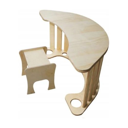 Skyline Kletterbogen Klettergerüste Kletterdreieck Baby Kletterwippe Holzbogen für Kinder Montessori Klappbar Tisch, mod.B, 85x42x36cm, Hölzern