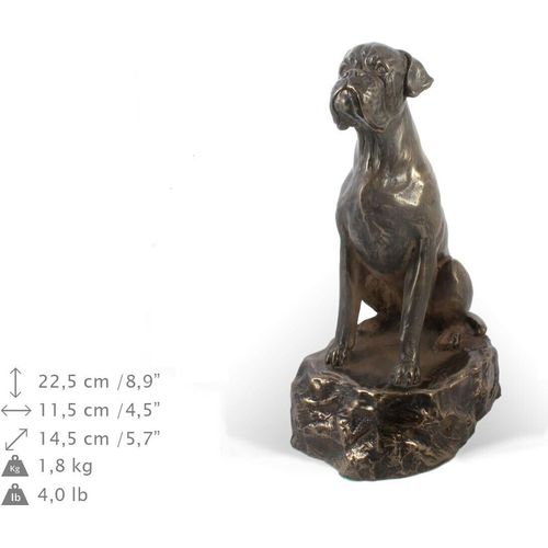 Boxer, Deutscher Boxer IV - Hundestatue, Figur für Büro, Trophäe für Hundeausstellung von Art-Dog brand