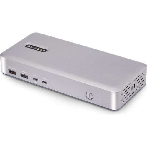 StarTech.com USB4 Docking Station, 40Gbps, 2x HDMI, 2x 4K 60Hz 4:4:4 (RGB) oder 2x 4K 120Hz 4:2:2 oder 1x 8K 60Hz, 6x USB, 2.5GbE, 100W PD, USB-C Notebook/Laptop Dockingstation mit Netzteil, Thunderbolt 4 & 3