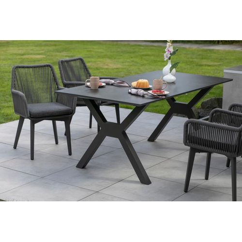 Gartenmöbelset Diningsessel Marbella mit Tisch Granada 180 x 90 cm