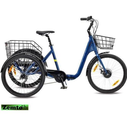 Elektro Dreirad Noke, 24, Nabenmotor, 50 NM / 417 WH, Faltbar, blau
