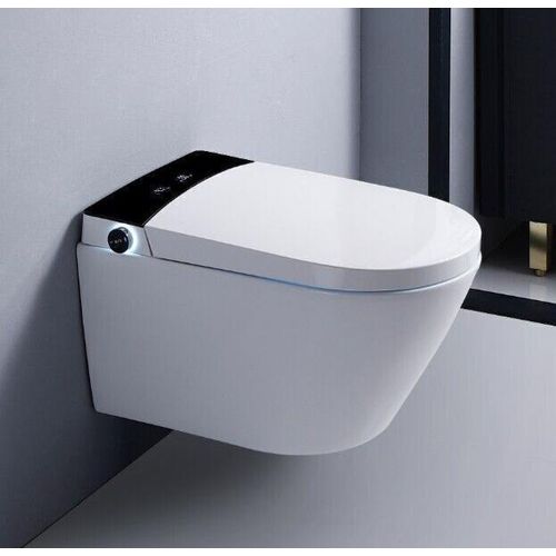 Luxus LED Dusch-WC Automatik Toilette Smart Toilet WC Beheizbar Anal Dusche+Fön-2024