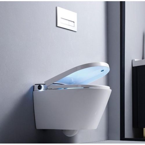 Luxus LED Dusch-WC Automatik Toilette Smart Toilet WC Beheizbar Anal Dusche+Fön-g 2024