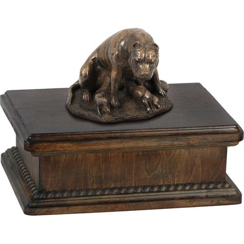 Boxer, Deutscher Boxer IV - Hund Ascheurne, klassische Urne mit Statue, elegante Urne mit Hund von der Marke Art-Dog