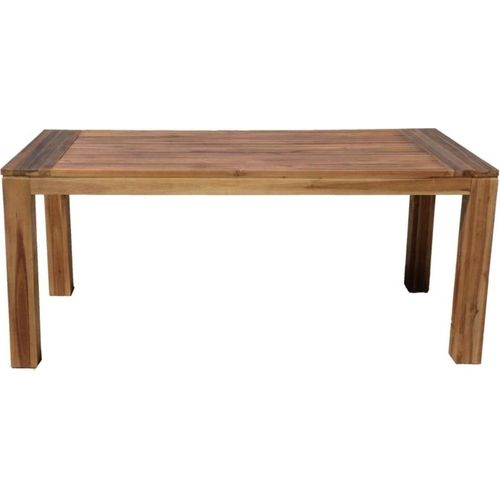 Gartentisch ></noscript>Topeka< in braun/holzoptik aus Akazie - 90x77x180cm (BxHxT)