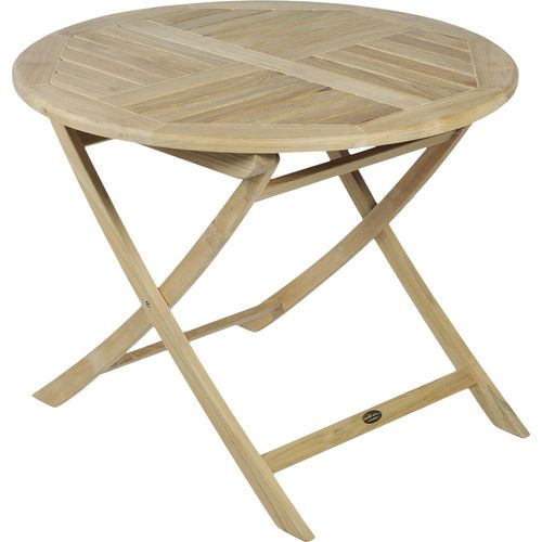 Gartentisch ></noscript>Solo< in natur aus Teak B-grade, unbehandelt - 75cm (H)