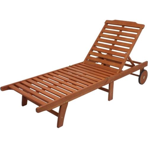 Gartenliege ></noscript>Palm Springs< in holz aus Eukalyptus - 197x69x30cm (LxBxH)