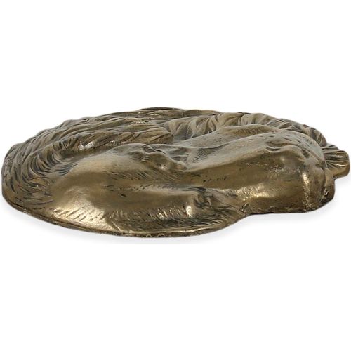Golden Retriever Personalisierte Hundeurne mit Gravur und Relief, Erinnerungsbox für Hundeknochen von der Marke Art-Dog