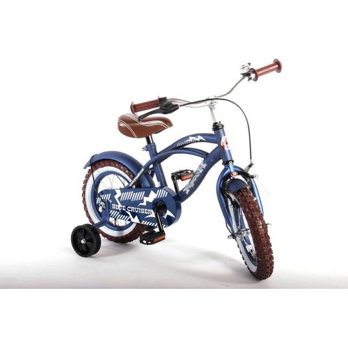TPFSports Blue Cruiser Kinderfahrrad - Jungen - 12 Zoll - Rücktritt + Handbremse - Blau