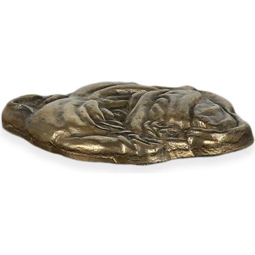 Bulldogge Personalisierte Hundeurne mit Gravur und Relief, Erinnerungsbox für Hundeknochen von der Marke Art-Dog