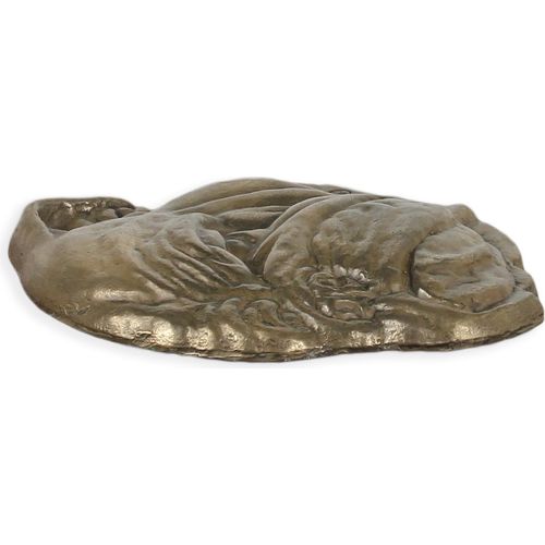 Bulldogge II Personalisierte Hundeurne mit Gravur und Relief, Erinnerungsbox für Hundeknochen von der Marke Art-Dog