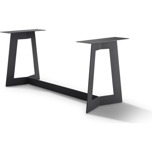 Tischgestell Milaan 120x60x72 Stahl Schwarz