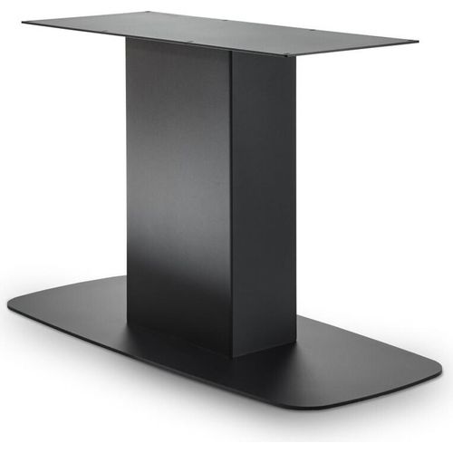 Tischgestell Boot Mittelfuß 120x40x72 Stahl Schwarz