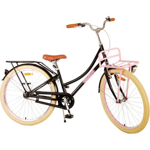 TPFSports Excellent Kinderfahrrad - Mädchen - 26 Zoll - Rücktritt + Handbremse - Schwarz