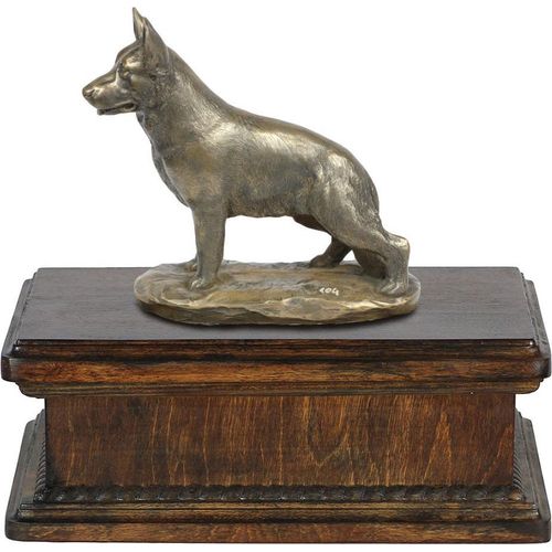 Malteser - Hund Ascheurne, klassische Urne mit Statue, elegante Urne mit Hund von der Marke Art-Dog