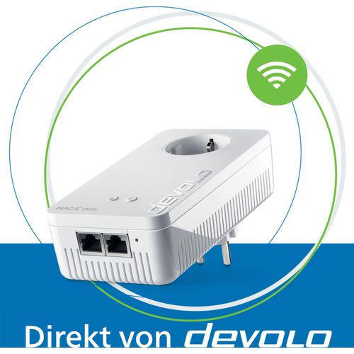devolo Magic 2 WiFi next Powerline Mesh WLAN Verstärker 1x Erweiterungsadapter
