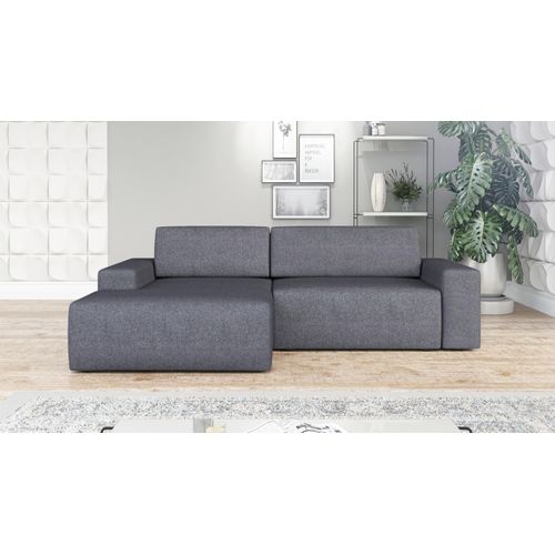 Ecksofa TOTI mit Schlaffunktion. Farbe: Pfeffer 5.