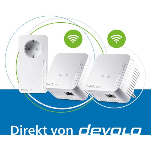 devolo Magic 1 WiFi mini Powerline WLAN Verstärker 3x Adapter