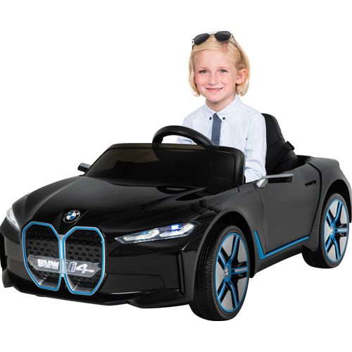 Actionbikes Motors Kinder Elektro Auto BMW i4 Premium | 2x 12V 7 Ah - Elektroauto mit Fernbedienung - BT - USB - MP3 - AUX - Ab 3 Jahre (Schwarz)